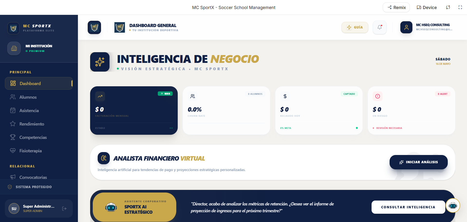 Dashboard Directivo